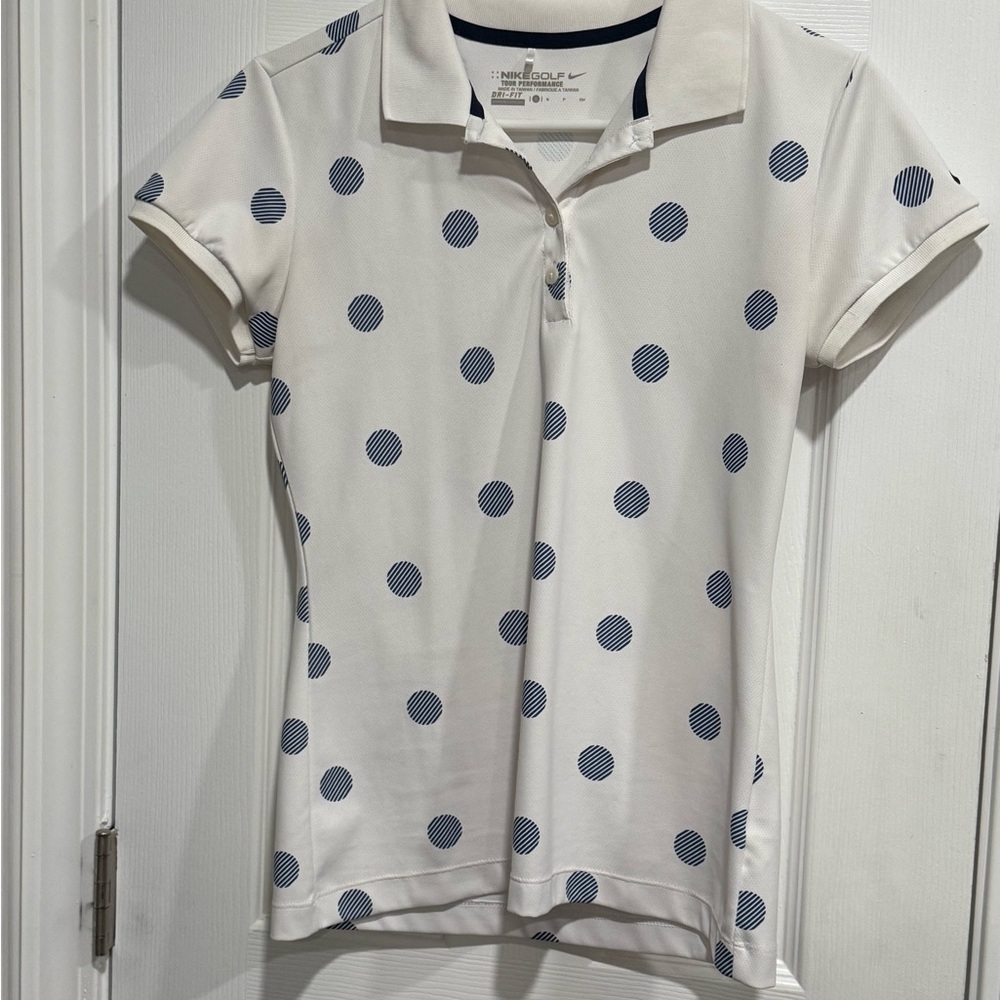 Nike Golf Tour Performance Dri-Fit Polka Dot Polo